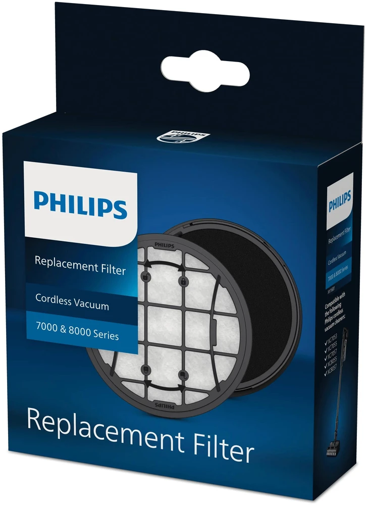 Vacuum Cleaner Priedas PHILIPS Filter For XC6552, XC6553, XC6557, XC7053, XC7055, XC7057, XC8053, XC8054, XC8055, XC8057 XV1681/01