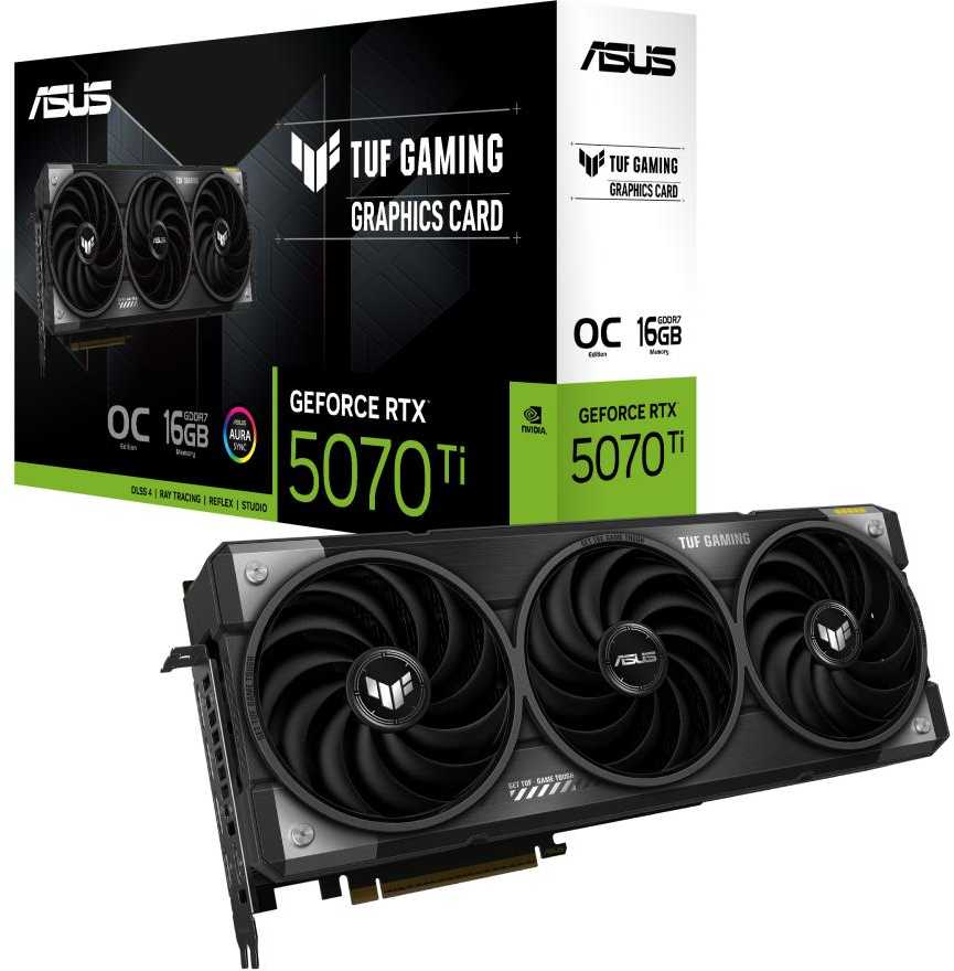 Vaizdo plokštė ASUS TUF Gaming GeForce RTX 5070 Ti 16GB