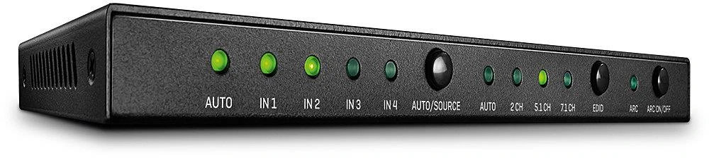 HDMI Jungiklis - LINDY 4 Prievadų HDMI 18G Jungiklis 2.0 3840x2160@60Hz Audio