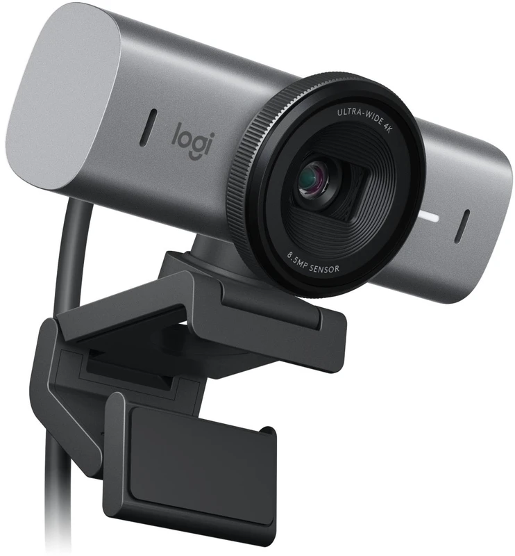 Internetinė kamera Logitech MX Brio 705 for Business, 4K Ultra HD, autofokusas, du mikrofonai, privatumo dangtelis, grafito
