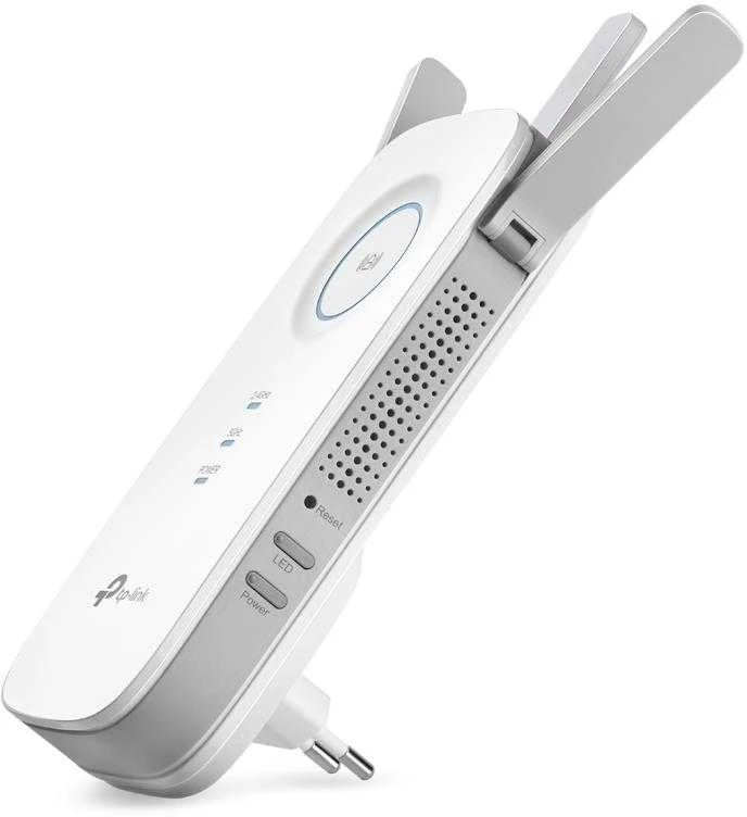 TP-LINK AC1750 dviejų juostų belaidis sieninis diapazono plėstuvas Qualcomm 1300Mbps esant 5GHz + 450Mbps esant 2,4Ghz 802.11ac/a/b/g/n