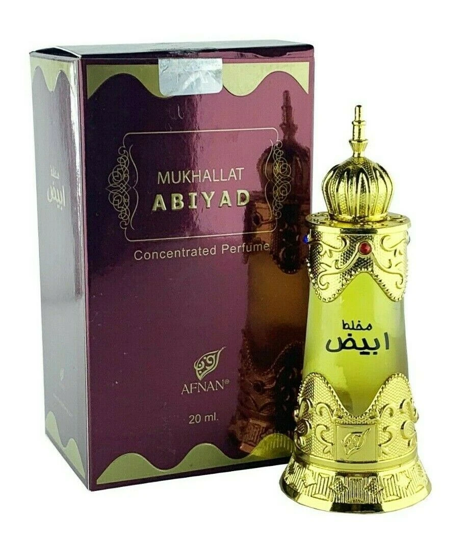 Afnan Mukhallat Abiyad Aliejiniai Kvepalai UNISEX (Vyrams ir Moterims) 20ml