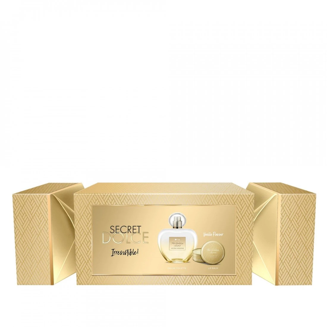 Antonio Banderas Her Golden Secret (Rinkinys Moterims) EDT 80ml + 15ml Lūpų balzamas Vanila