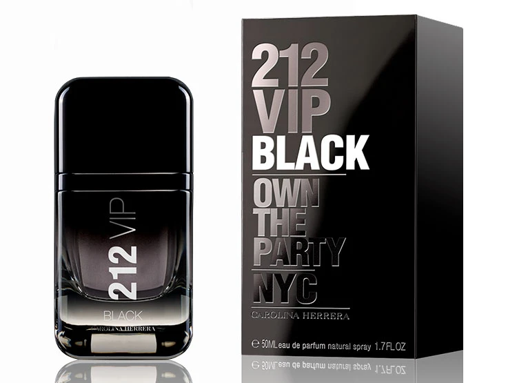 Kvepalai vyrams Carolina Herrera 212 VIP Black EDP, 200 ml