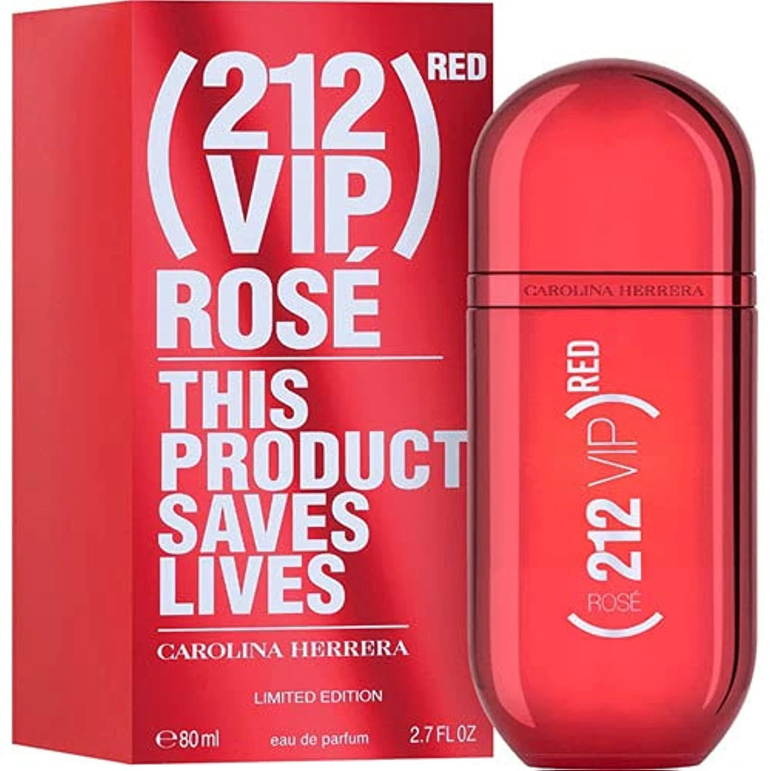 Kvepalai moterims Carolina Herrera 212 VIP Rose Red (Limited Edition 2020) EDP, 80 ml