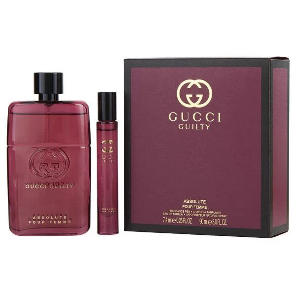 Gucci Guilty Absolute for Women (Rinkinys Moterims) EDP 90ml + EDP 7,4ml