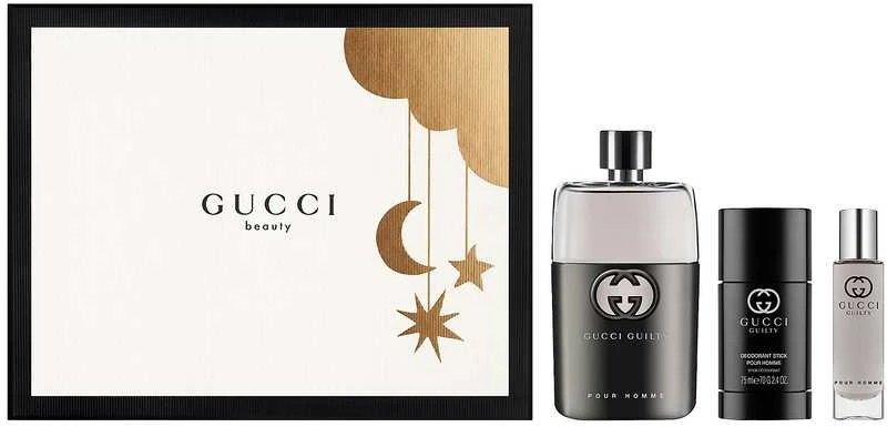 Gucci Guilty Pour Homme (Rinkinys Vyrams) EDT 90ml + 75ml Dezodorantas Stick + 15ml EDT