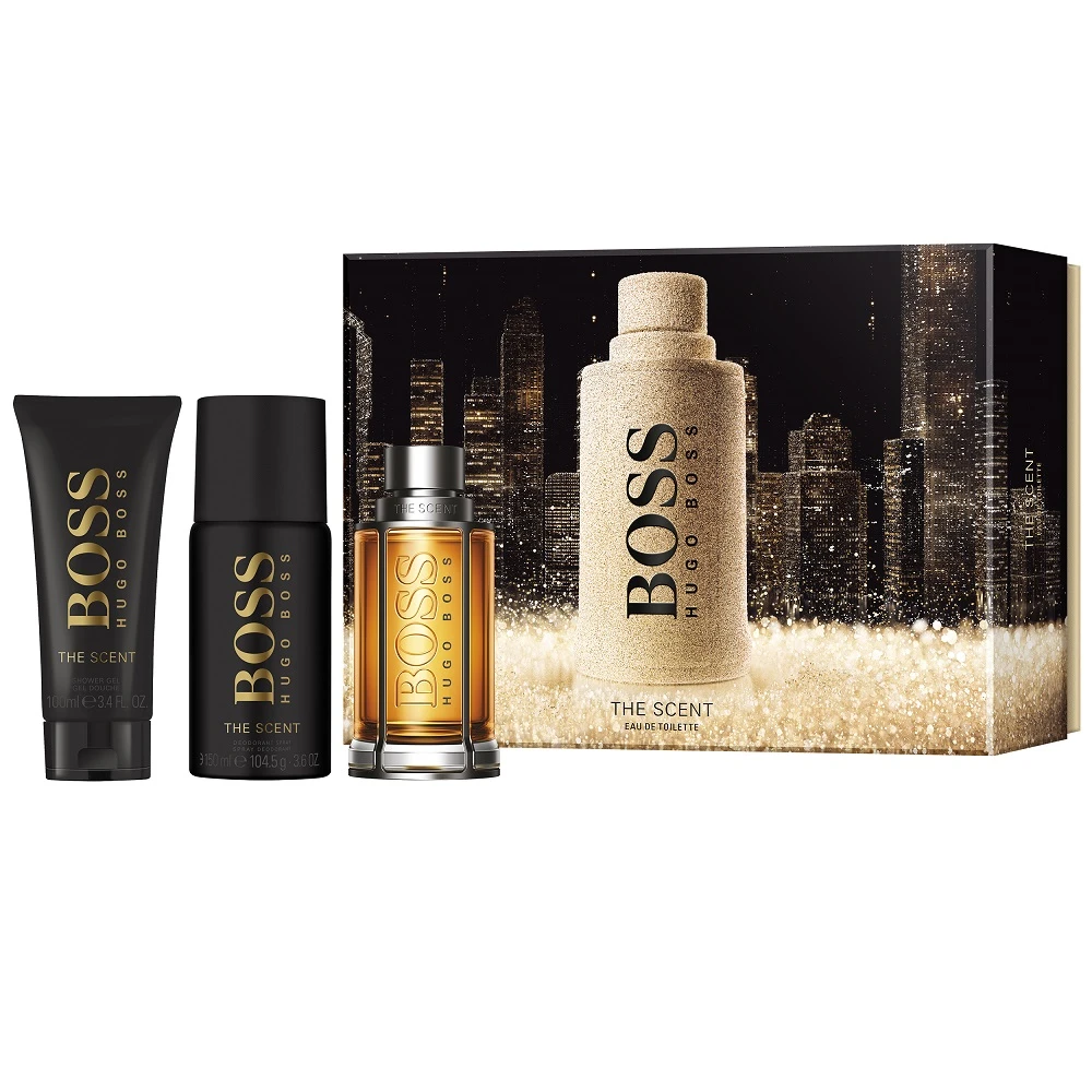 Hugo Boss The Scent for Men (Rinkinys Vyrams) EDT 100ml + 150ml Dezodorantas + 100ml Dušo želė