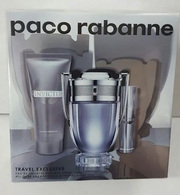 Paco Rabanne Invictus for Men (Rinkinys Vyrams) EDT 100ml + 10ml EDT + 75ml Šampūnas