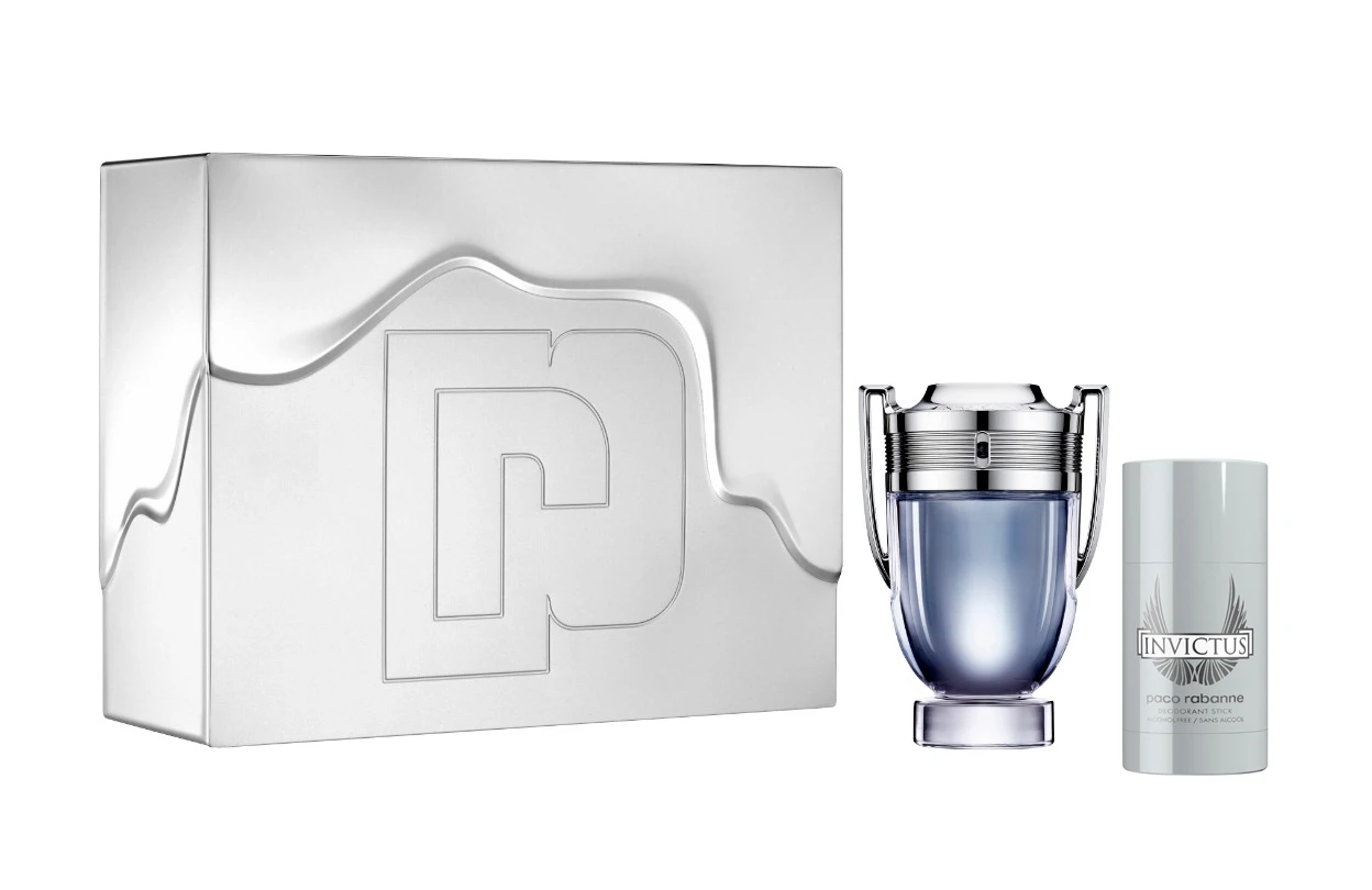 Paco Rabanne Invictus for Men (Rinkinys Vyrams) EDT 100ml + 150ml Dezodorantas