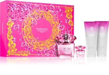 Versace Bright Crystal Absolu EDP rinkinys moterims (EDP, 90 ml + parfumuota dušo želė, 100 ml + parfumuotas kūno losjonas, 100 ml + EDP, 5 ml)