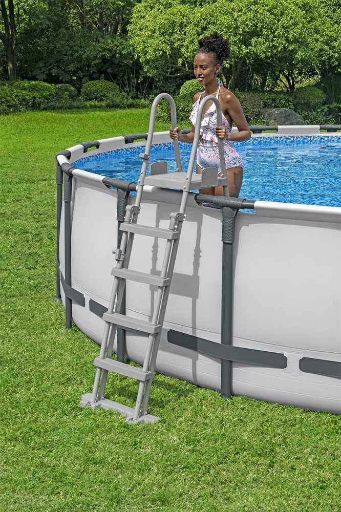 Apvalus karkasinis sodo baseinas 610x132 cm SteelPRO, BESTWAY