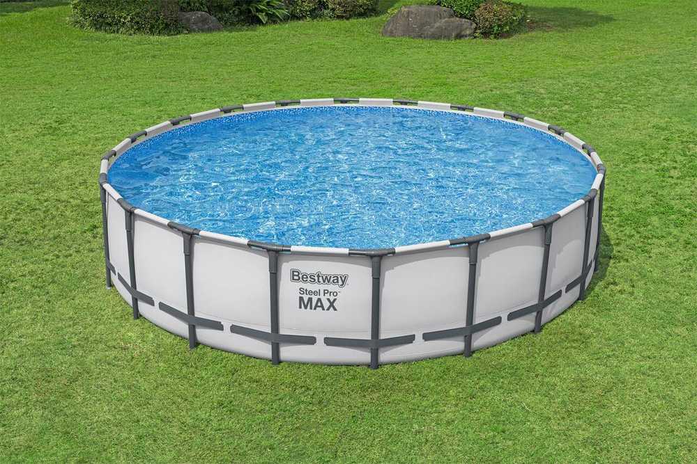 Apvalus karkasinis sodo baseinas 610x132 cm SteelPRO, BESTWAY