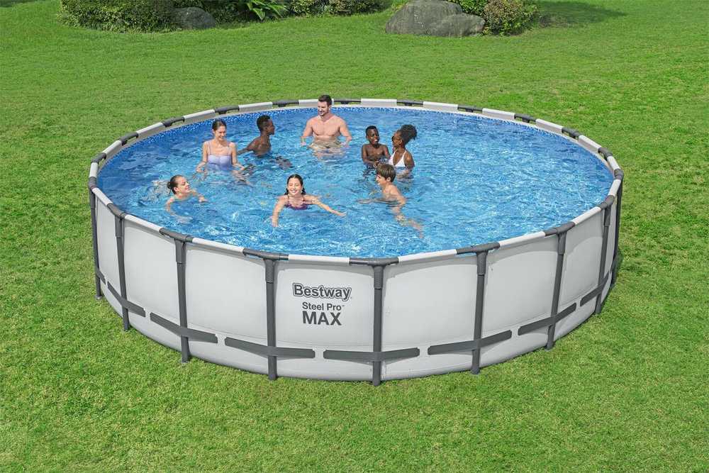 Apvalus karkasinis sodo baseinas 610x132 cm SteelPRO, BESTWAY