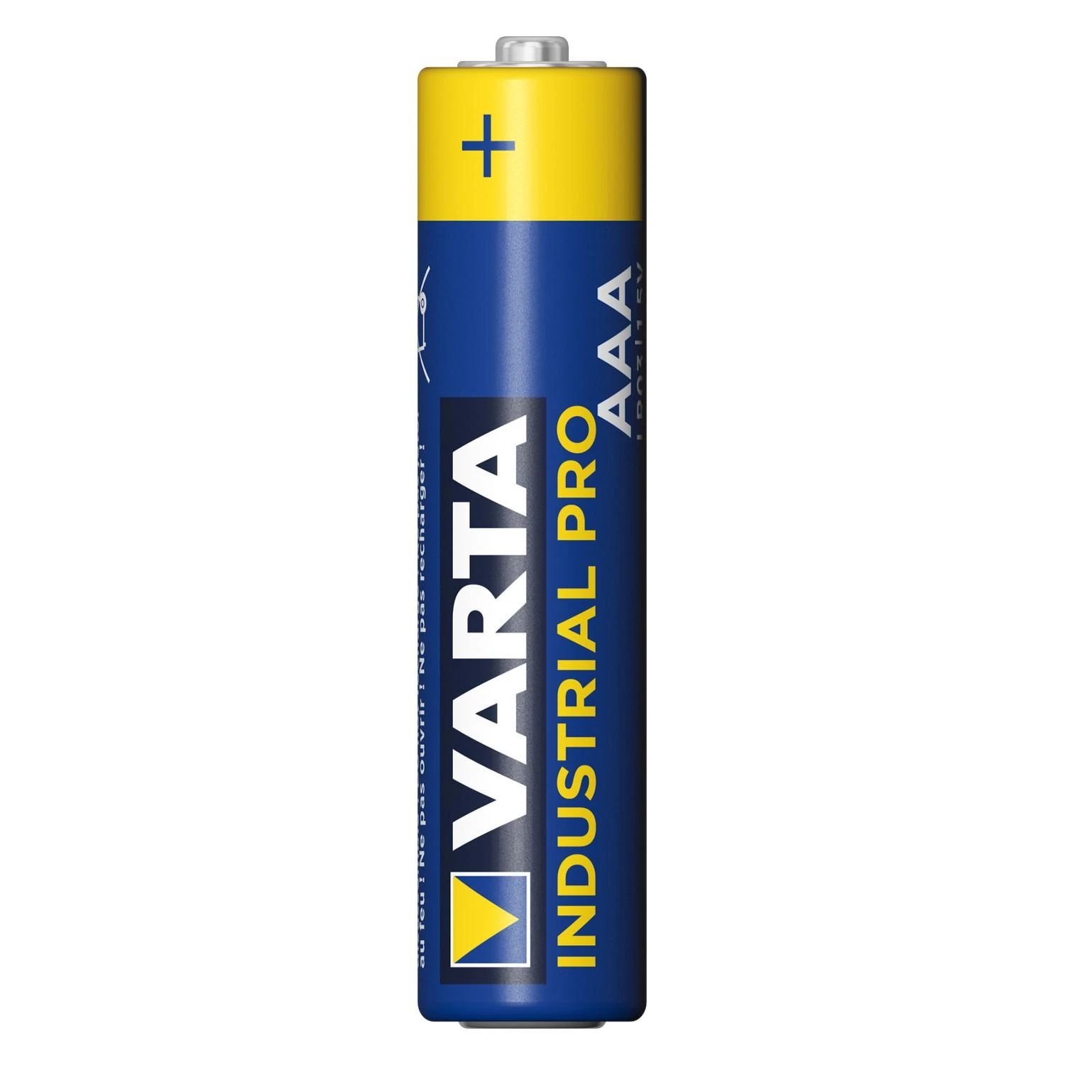 Varta Industrial AAA baterija, vertikalus vaizdas