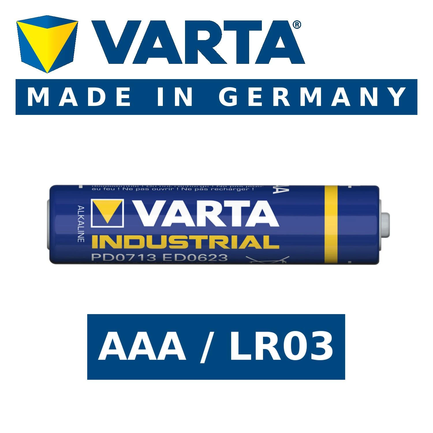 Varta Industrial AAA / R03 1 vnt.