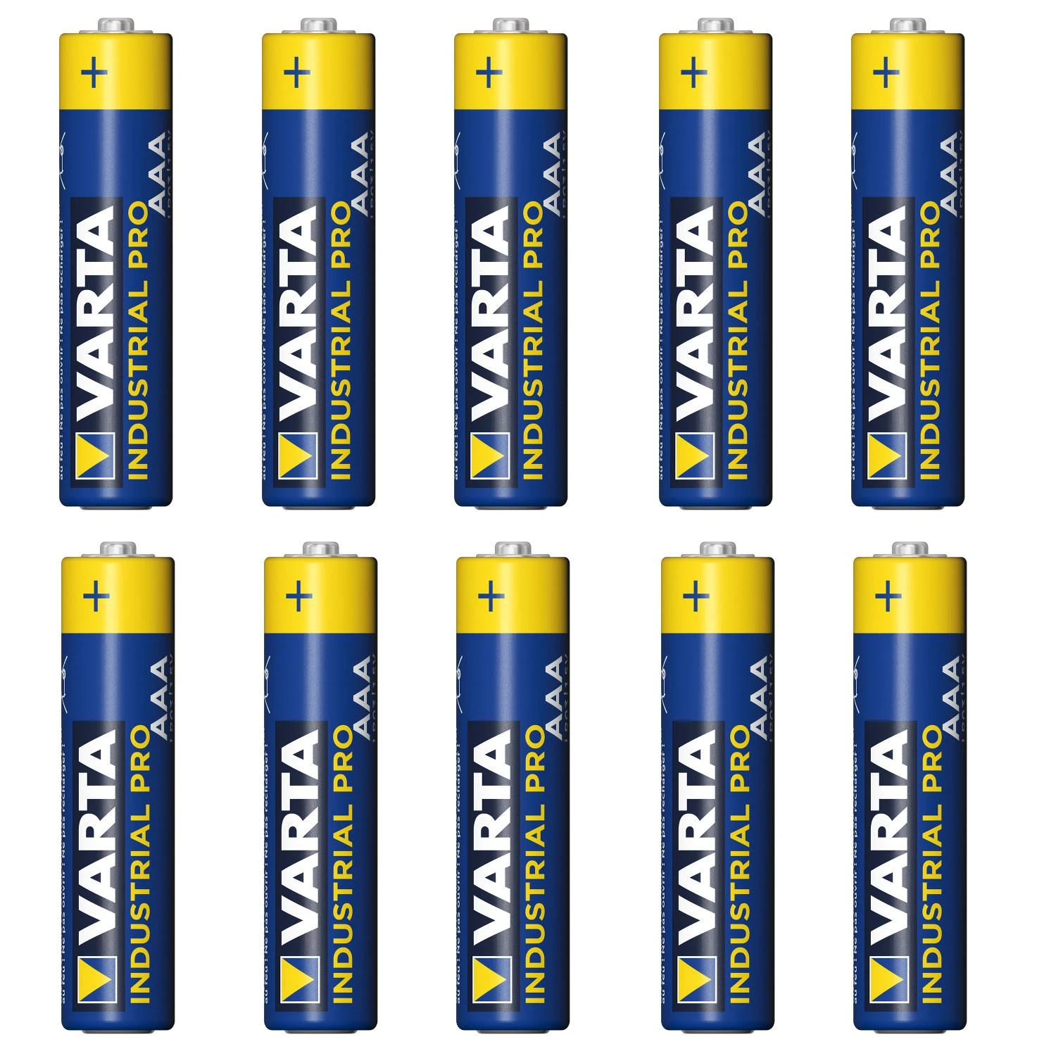 Varta Industrial AAA baterijos, 10 vnt.