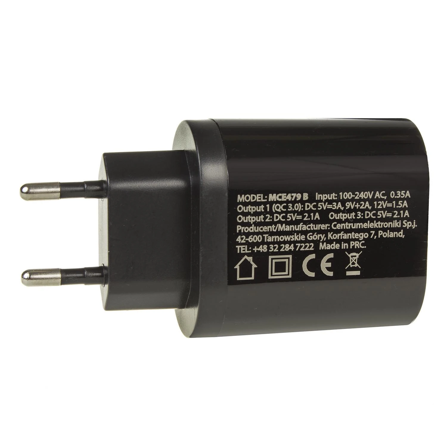 USB MAINS CHARGER MCE-479B MACLEAN ENERGY