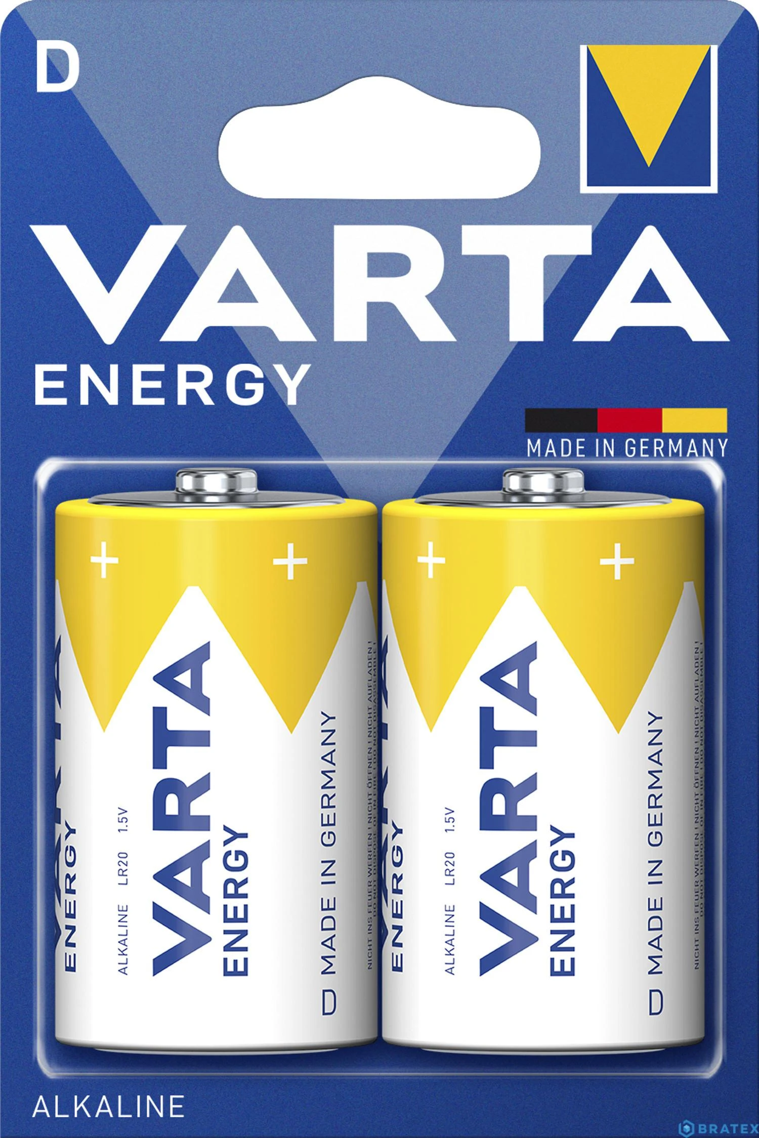 Šarminė baterija VARTA LR20 ENERGY 2vnt/bl.