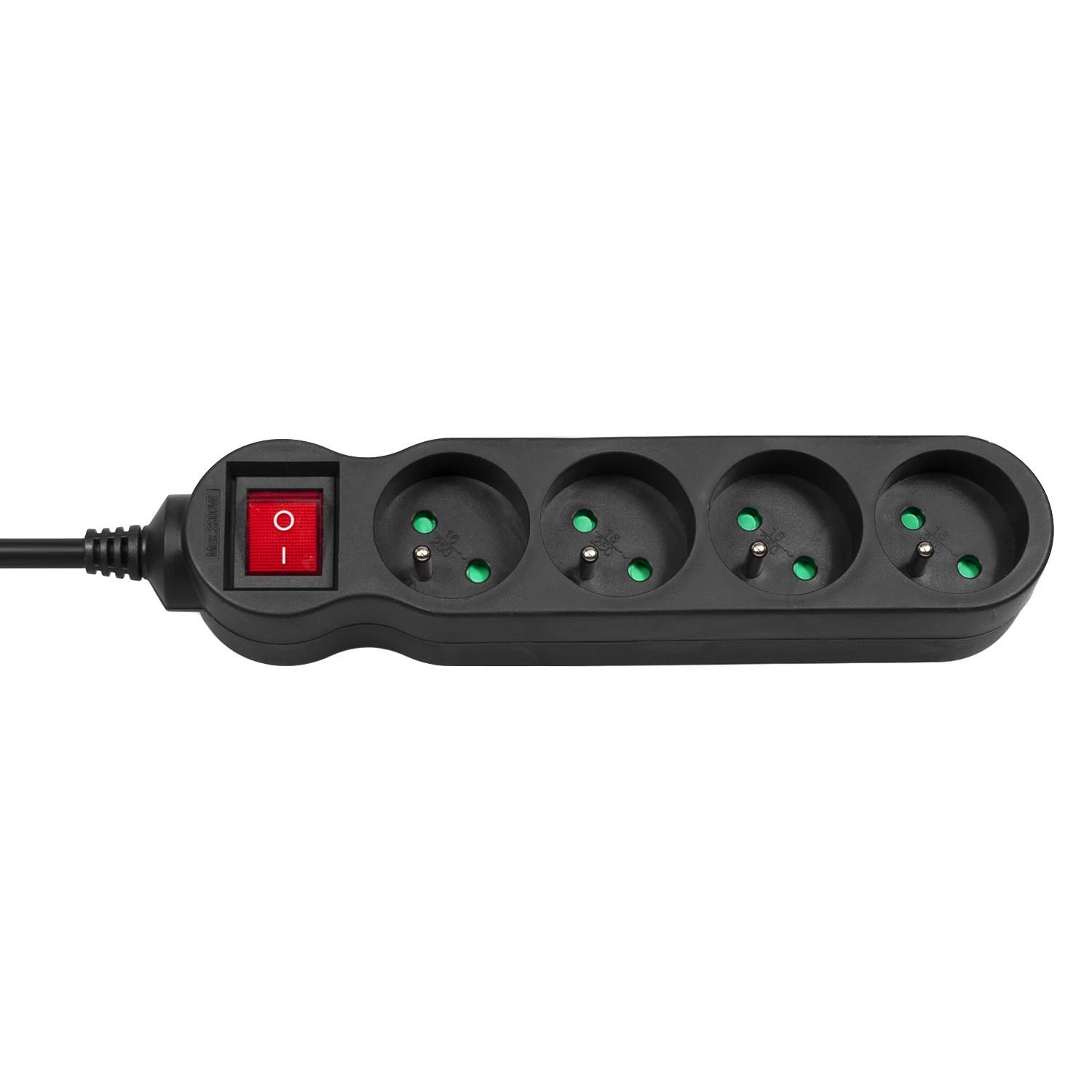 MACLEAN MCE181 Maclean MCE181 Power Strip 4 lizdas su jungikliu 3 m laidas
