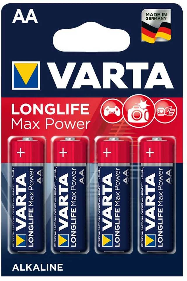 4x baterie R-06 R06 AA 1,5V alkaliczne R-06 Longlife Max Power Varta ...