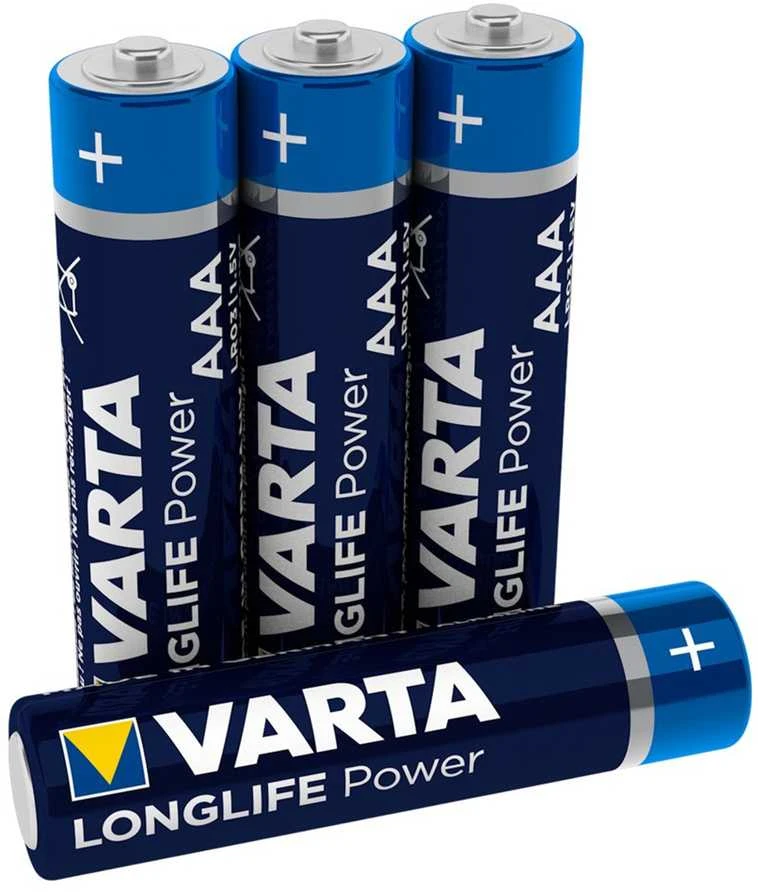 Varta AAA baterijos, 4 vnt. rinkinys