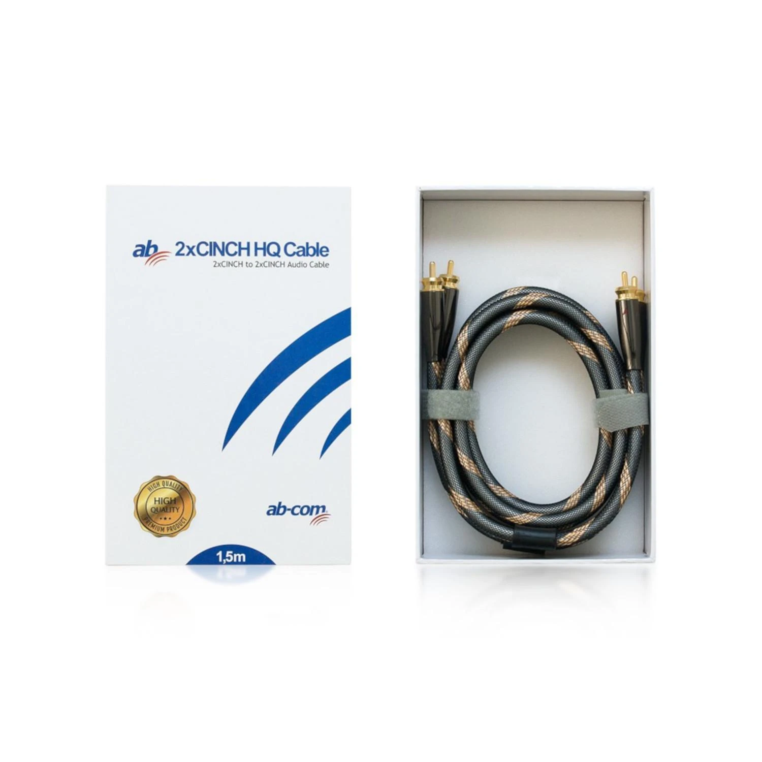 Ab Com AB HQ 2xCINCH kabelis 1,5 m