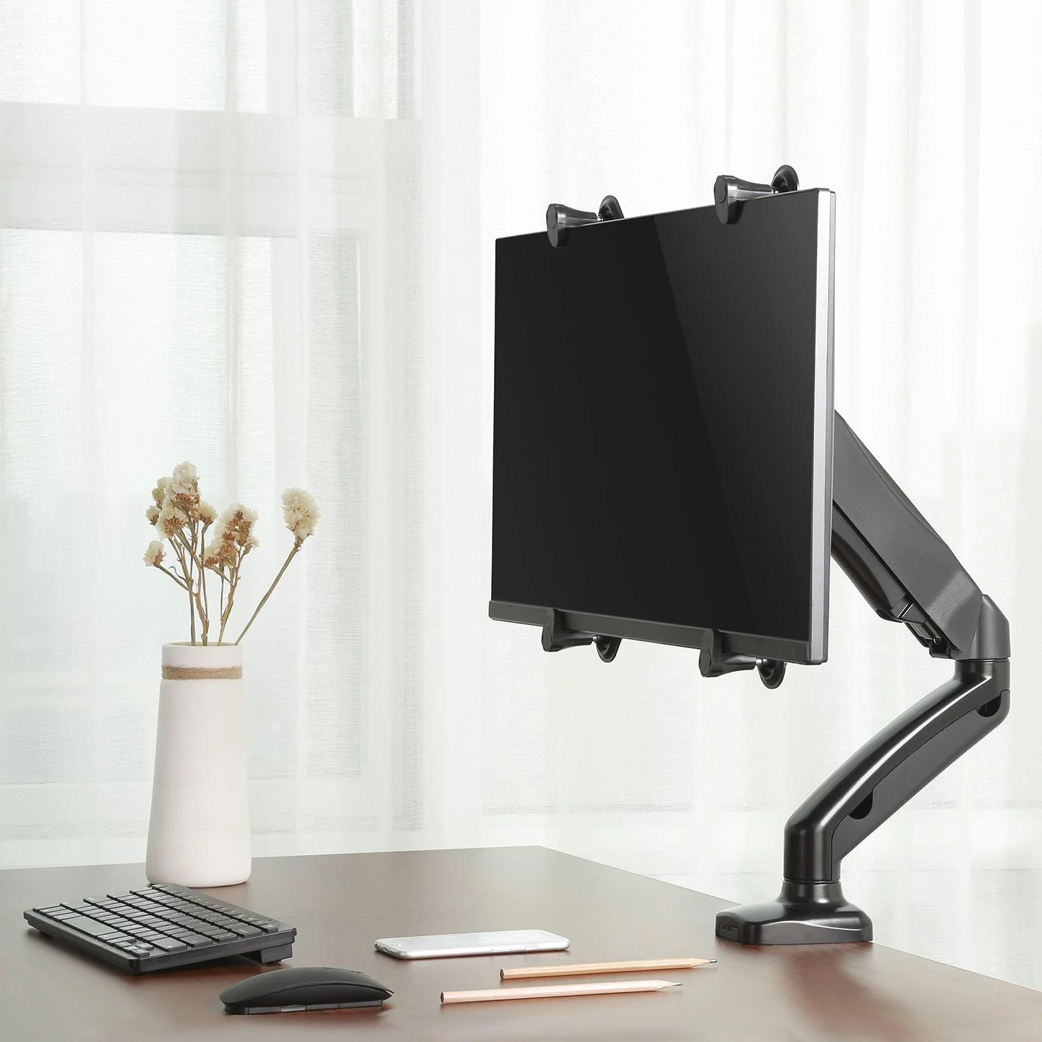 Laikiklis Maclean MC-899 Non VESA ekrano adapteris 13"-27" 75x75 100x100 max 8kg Adapteris ekranams be VESA standartinio tvirtinimo priedo LED LCD OLED