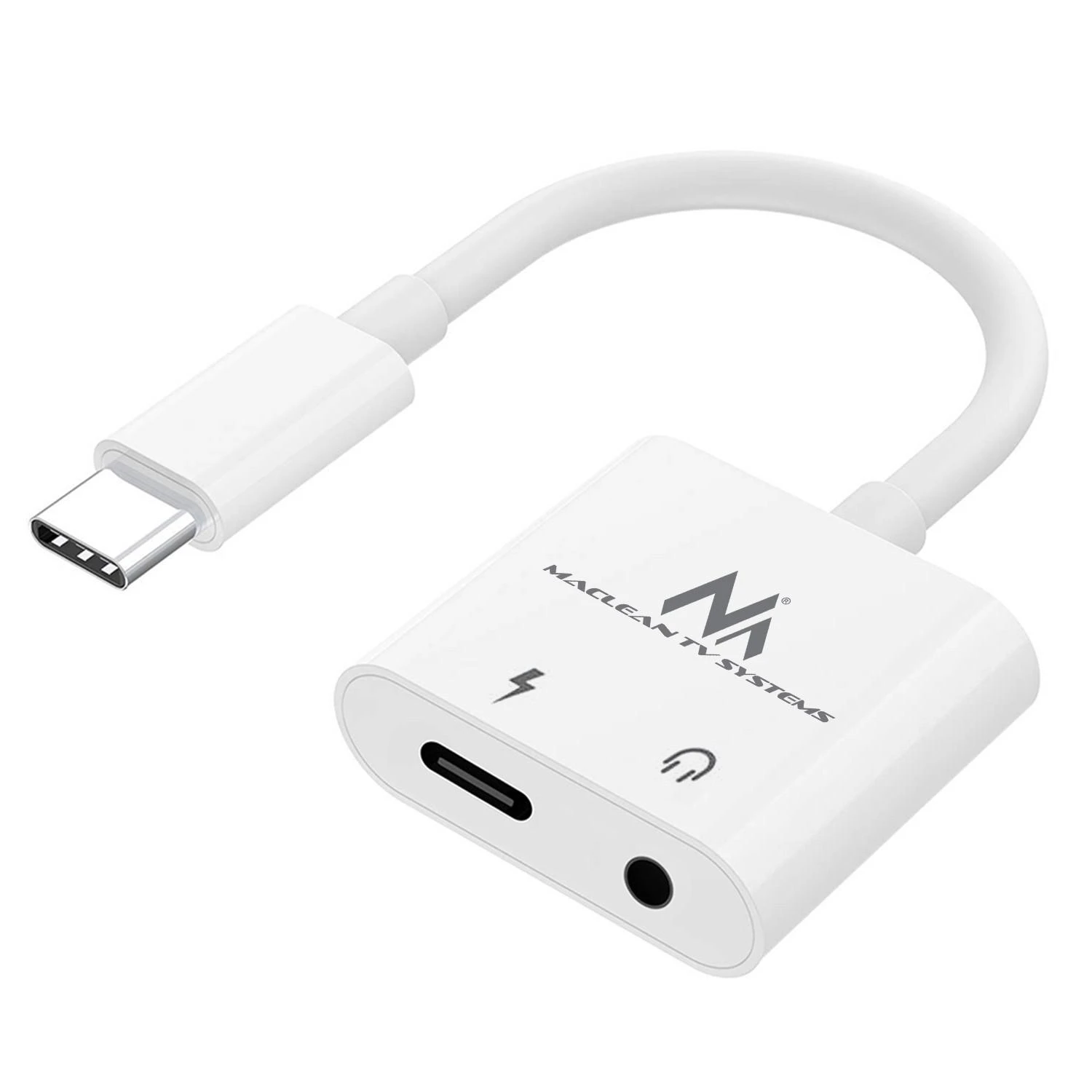 USB-C į 3,5 mm garso adapteris su PD įkrovimo jungtimi