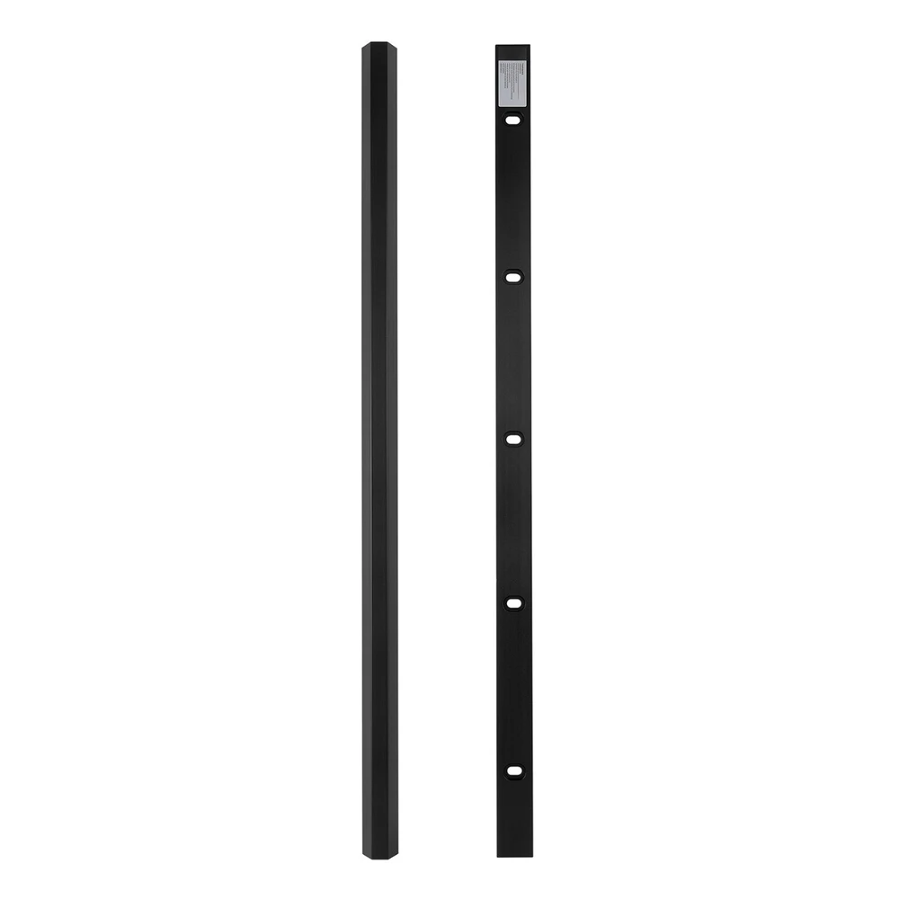 Aliumininė maskavimo juosta kabliams Maclean, 33x18x750mm, juoda, MCTV-897 B