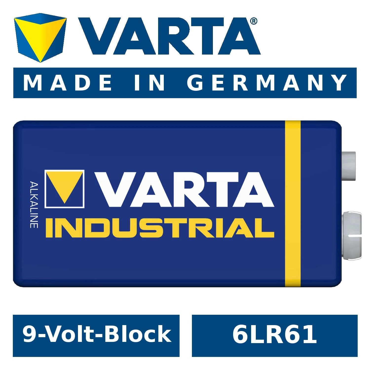 Varta Industrial 9V šarminė baterija