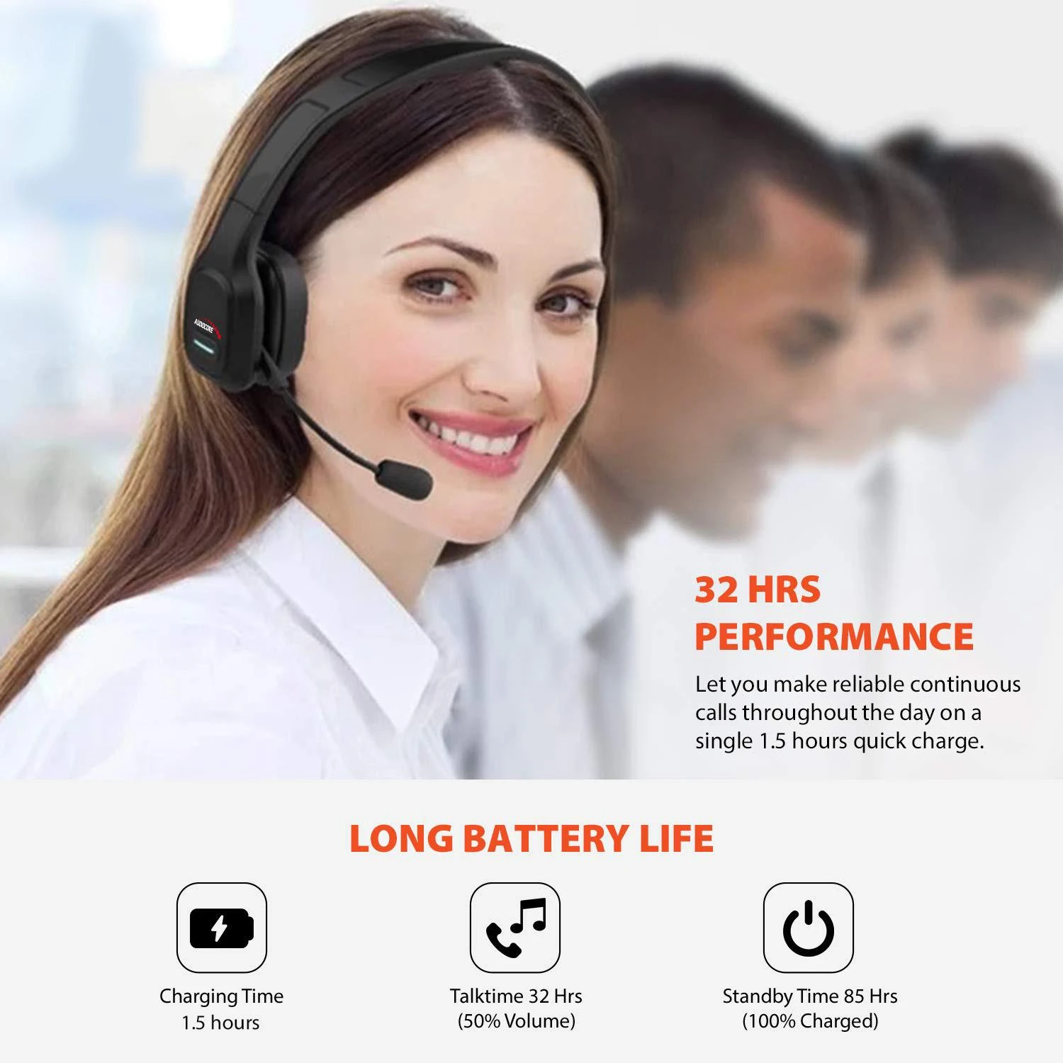 Bluetooth Ausinės - Audiocore QCC3020 Belaidės Triukšmo Slopinimo Ausinės