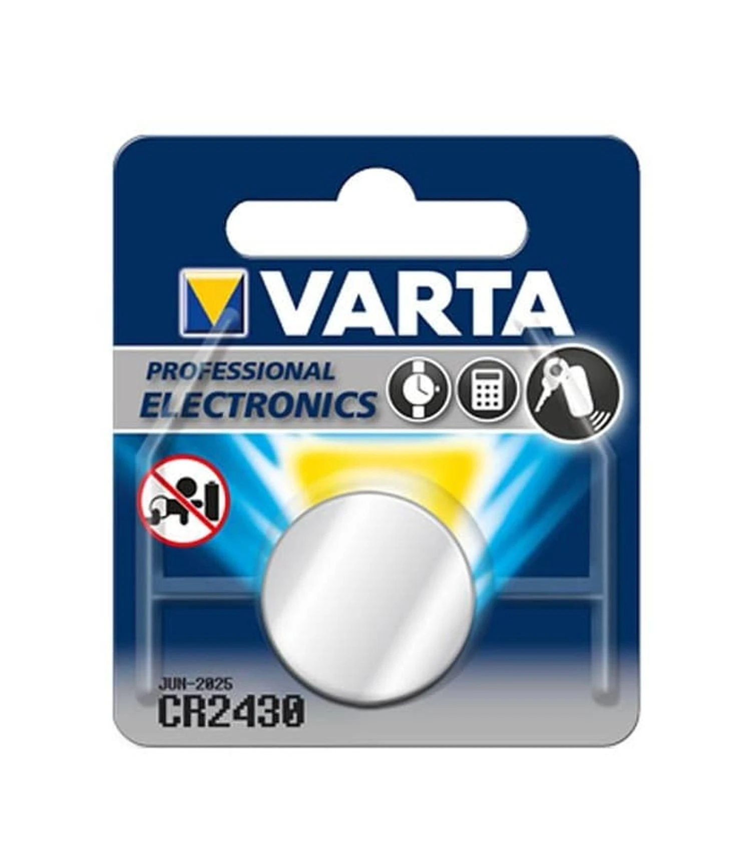 Varta Electronics CR2430 3V 290mAh elementas 6430, 1 vnt.