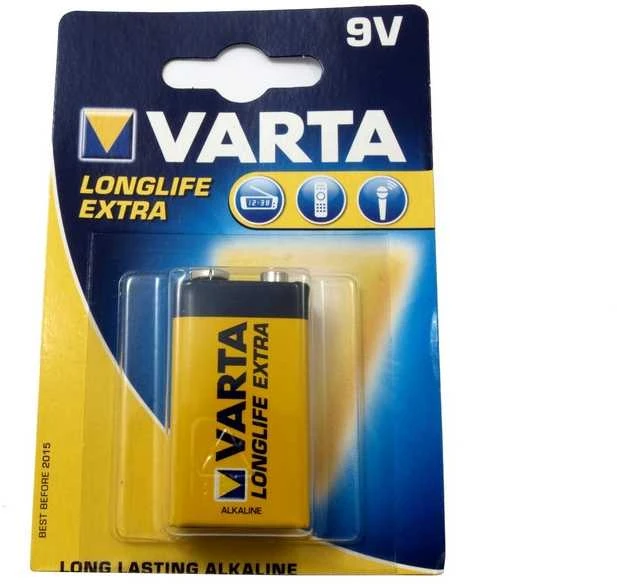 Baterija Varta Longlife 9V alkaline, 1 vnt