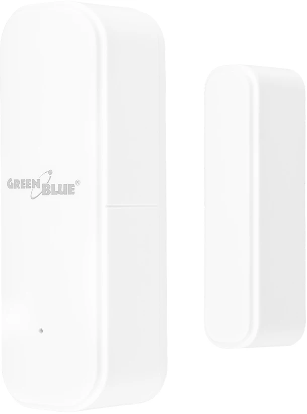Bezprzewodowy Belaidis WiFi liežuvėlių jungiklis / atidarymo jutiklis GreenBlue, Android/iOS, durims / langams, 3.0V DC, LR03x2, GB479 W