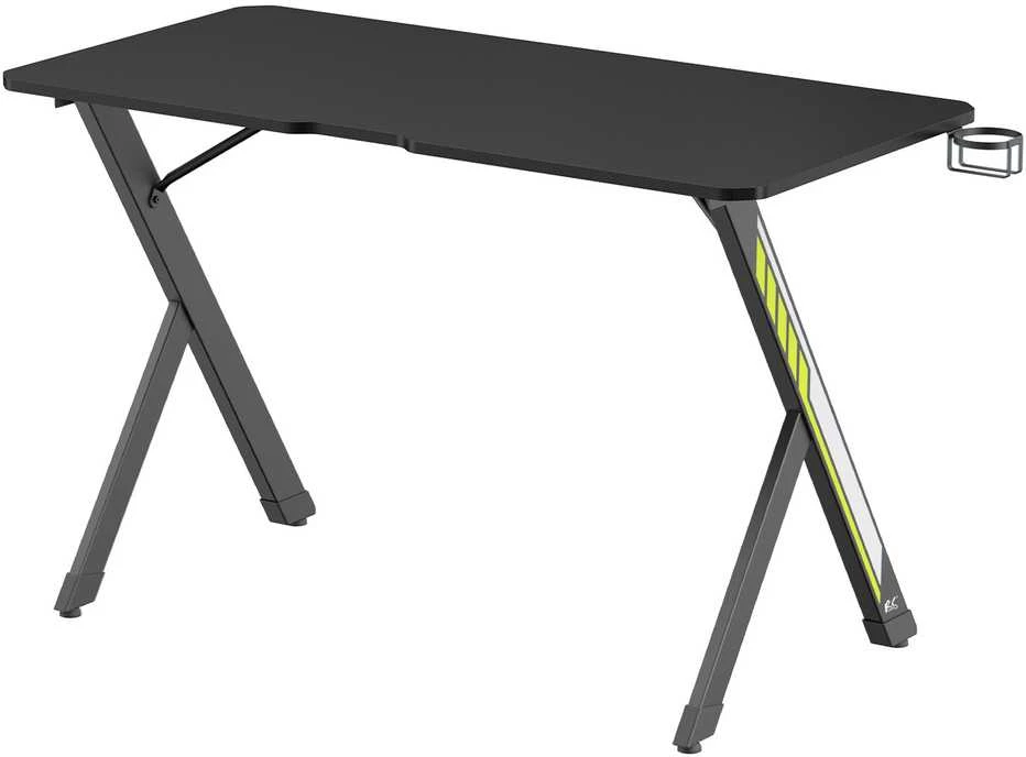 Biurko „NanoRS“ žaidimų stalas, juodas su ausinių ir puodelio laikikliu, maks. 75 kg, matmenys 1200 x 600 x 750 mm, RS101