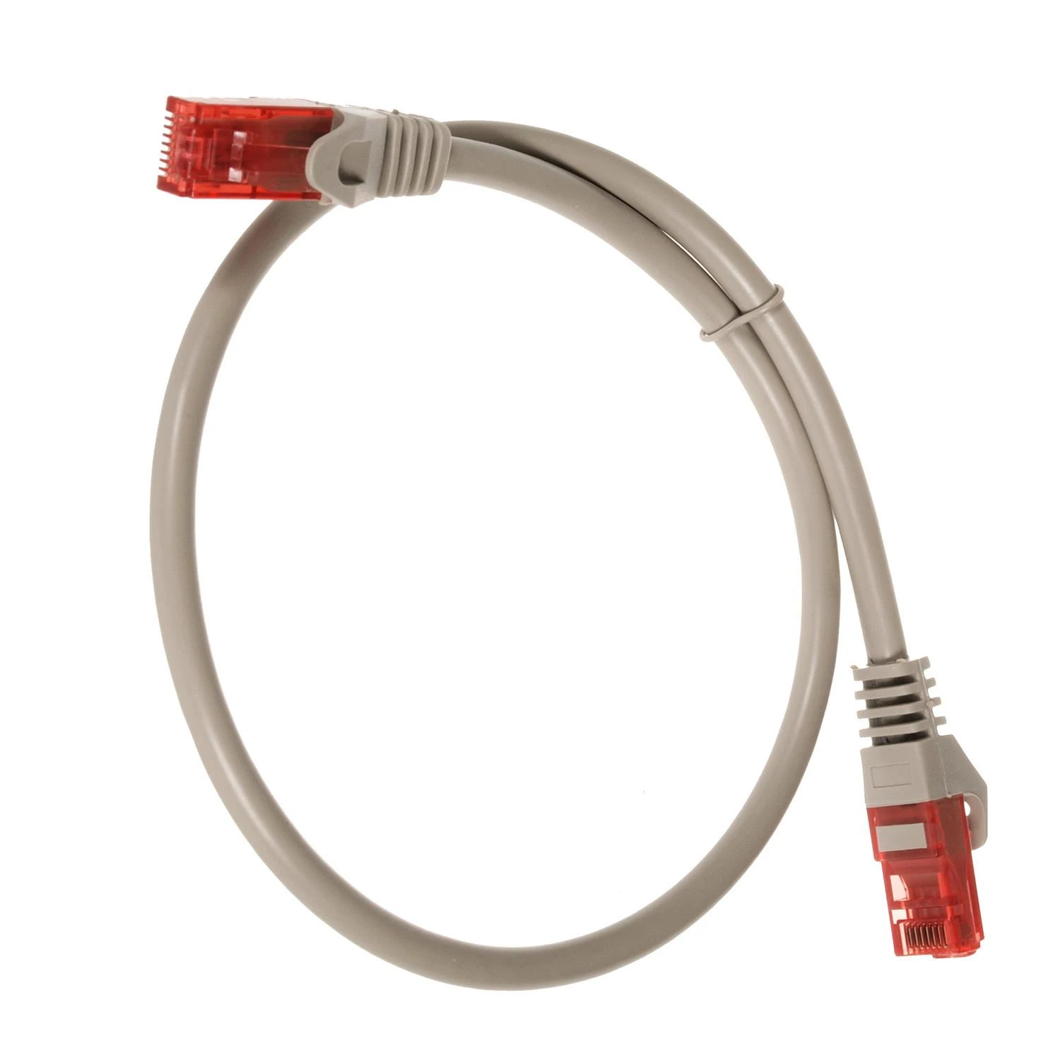 MACLEAN MCTV-300S Maclean MCTV-300S Patchcord UTP cat6 Kabelio kištukas-kištukas 0,5m sidabrinis