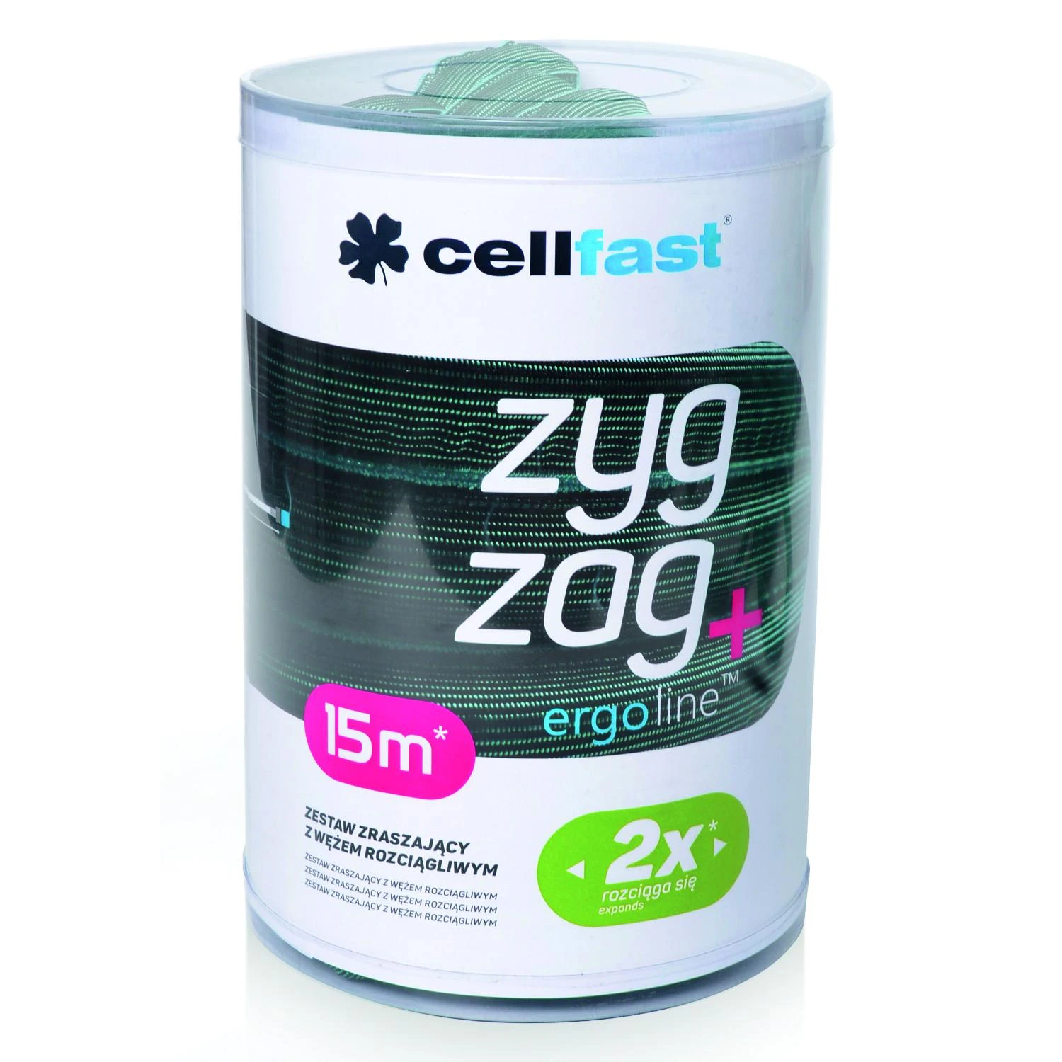 Cellfast Rinkinys pratęsimo žarna 7,5 - 15m ZIGZAGAS SU JUNGTIS + PURŠKTUVO
