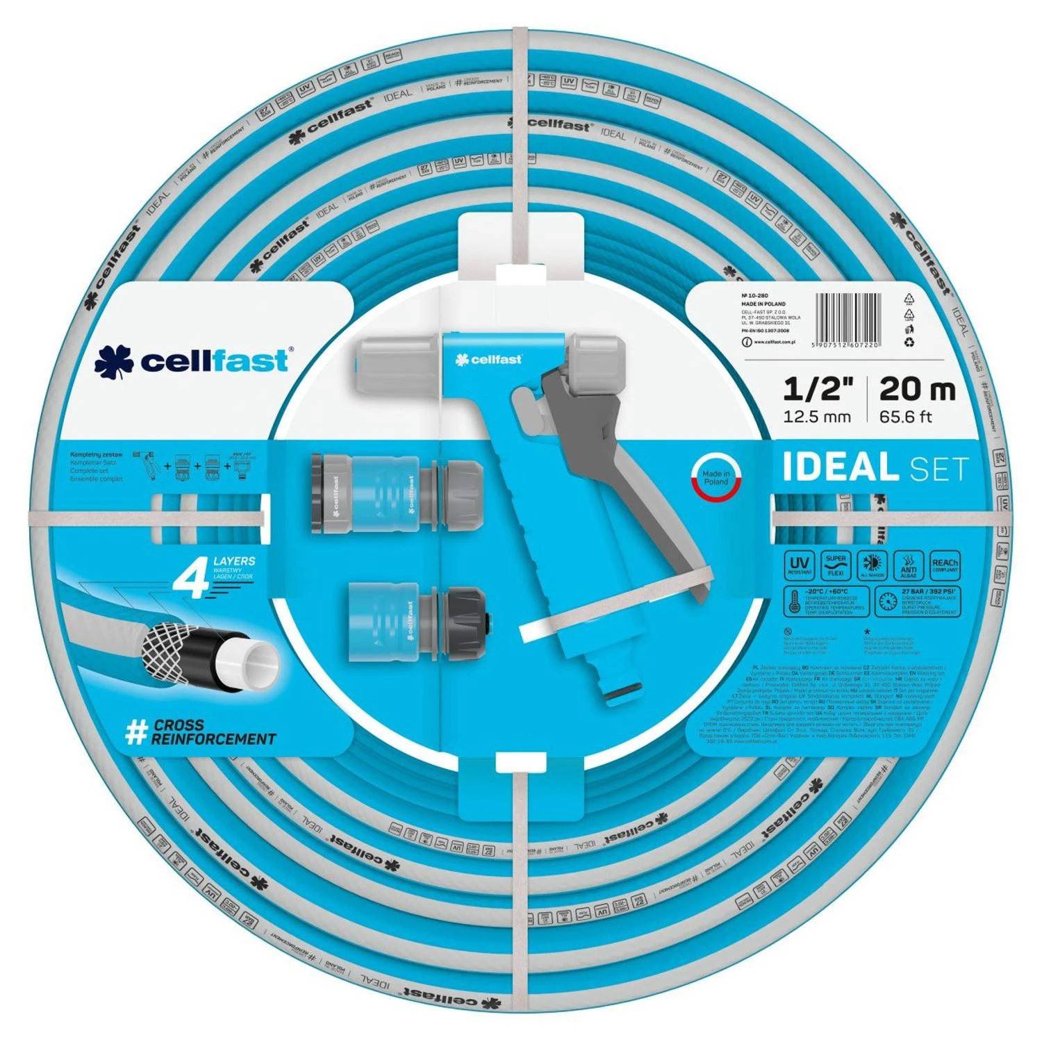 Laistymo žarna Cellfast 10-280; 1/2''; 20 m