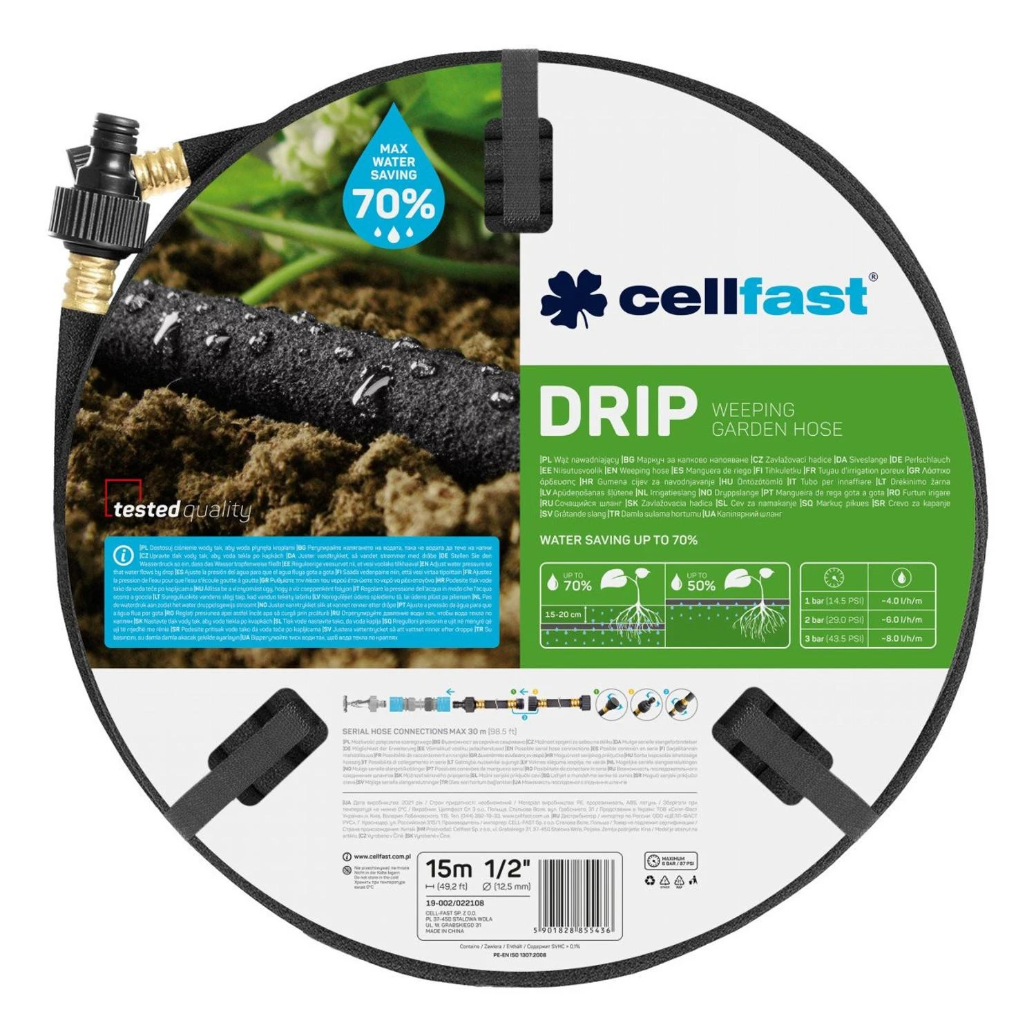 Cellfast Drip Drip 1/2 "15m drėkinimo žarna (19-002)