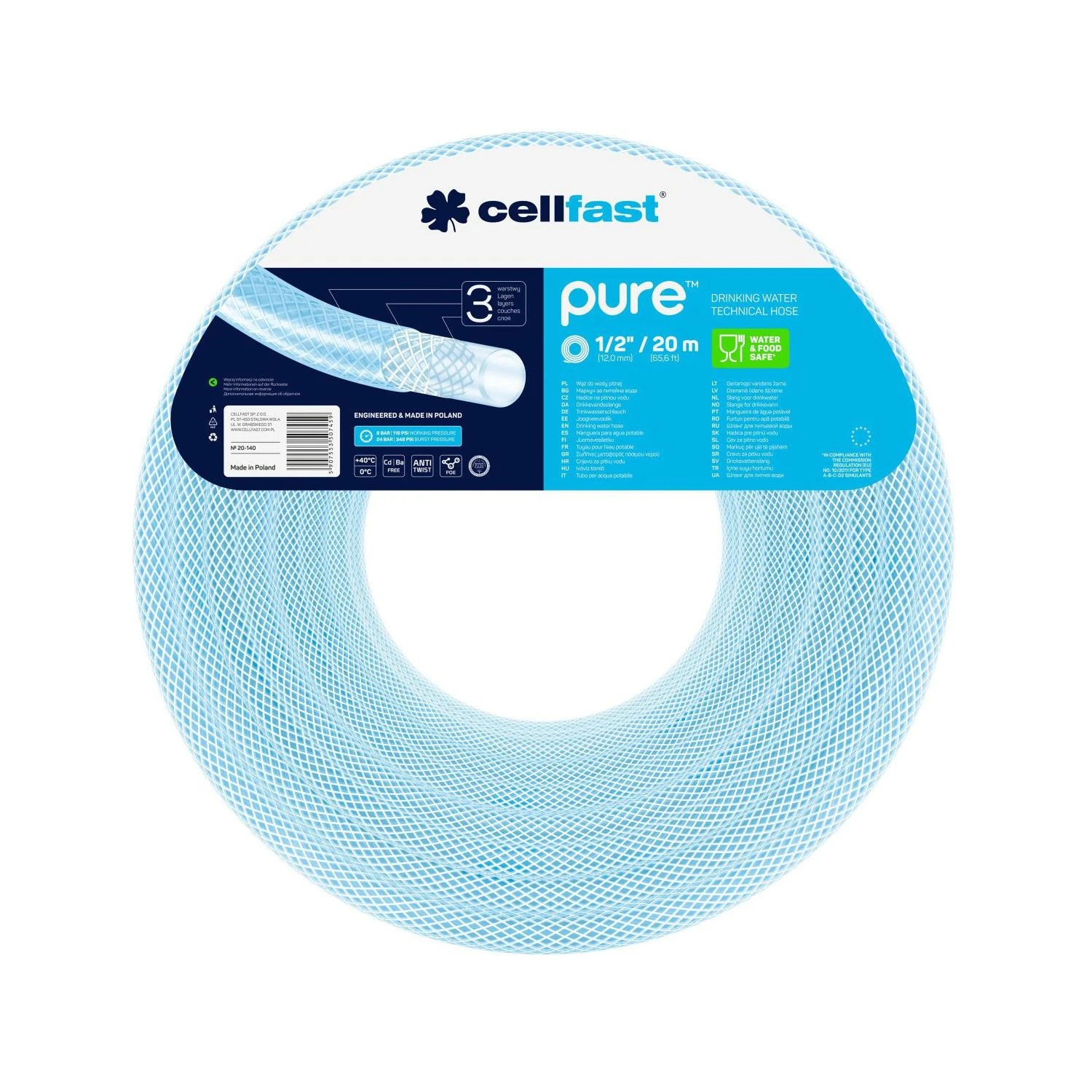 Wąż Sodo žarna Pure 12,0 × 2,7 mm, 20 m