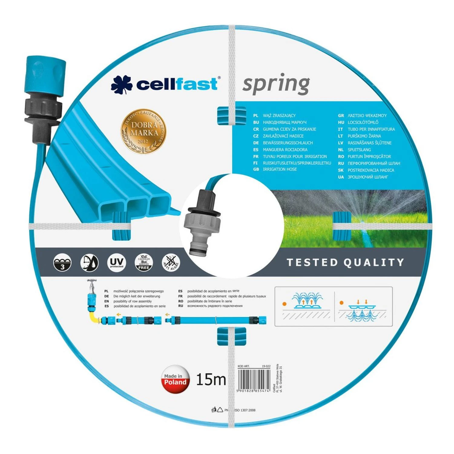 Cellfast Drėkinimo žarna Spring 15 m. CELL FAST