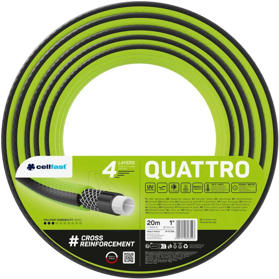 Cellfast Žarna QUATTRO sodo žarna 1" 20 m