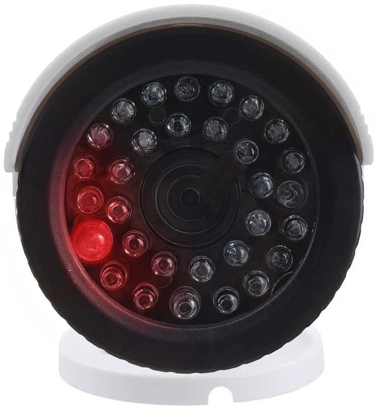 CE Rinkinys dviejų imitacinių vamzdinių kamerų, IR LED diodai, balta, maitinimas 2xAA (nėra komplekte), ABS, IR1800 WT