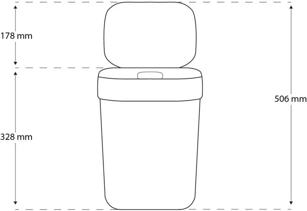 Rūšiavimo šiukšliadėžė CURVER, 10 l, balta