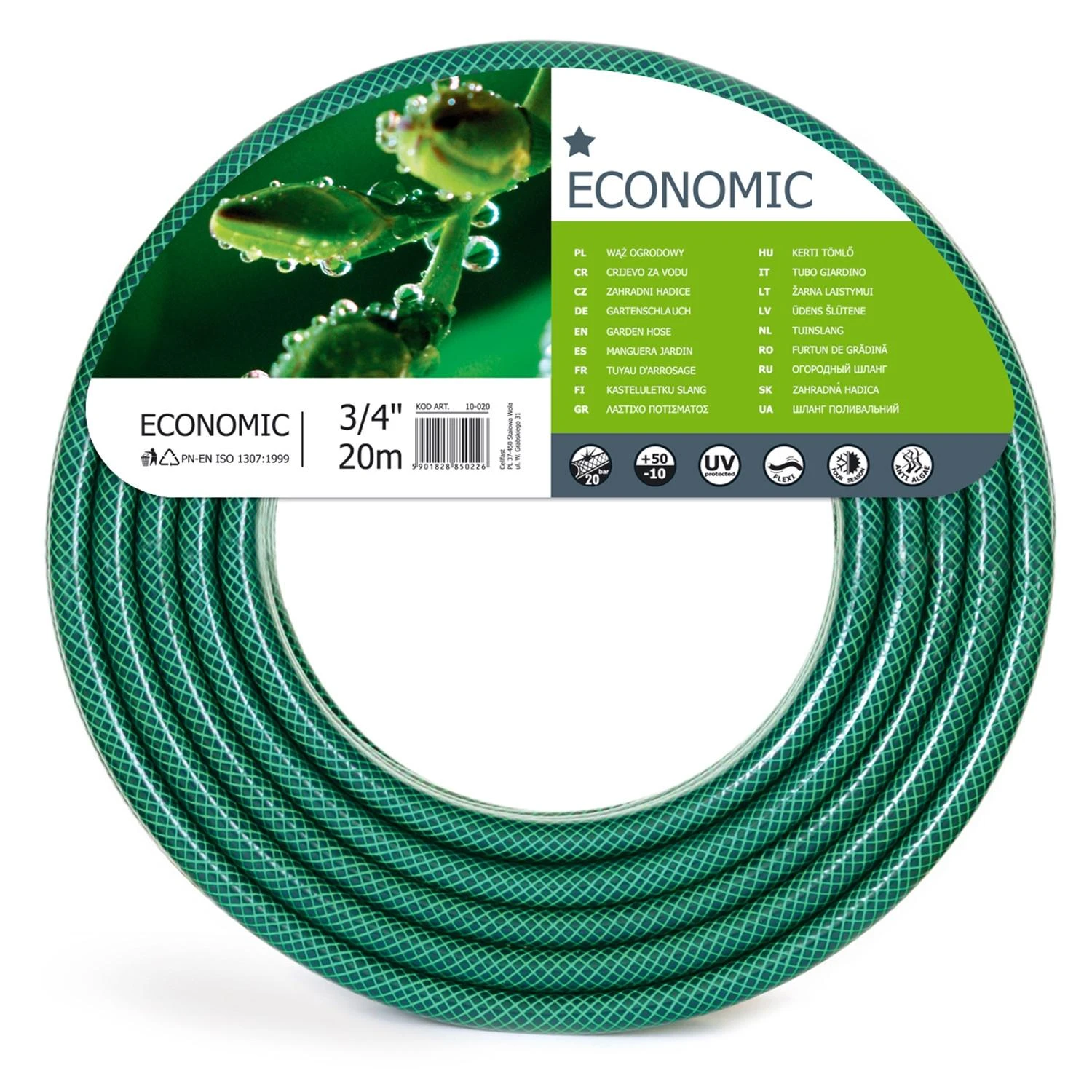 CELLFAST sodo žarna ECONOMIC Dydis: 3/4" DŁUGOŚĆ: 20m
