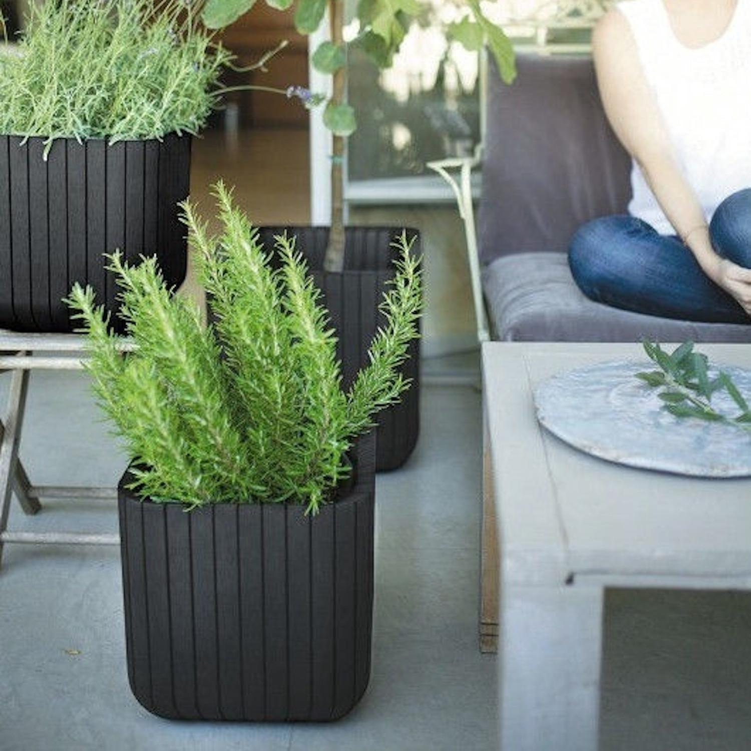 Keter Curver Cube Planter L Ruda (229533)
