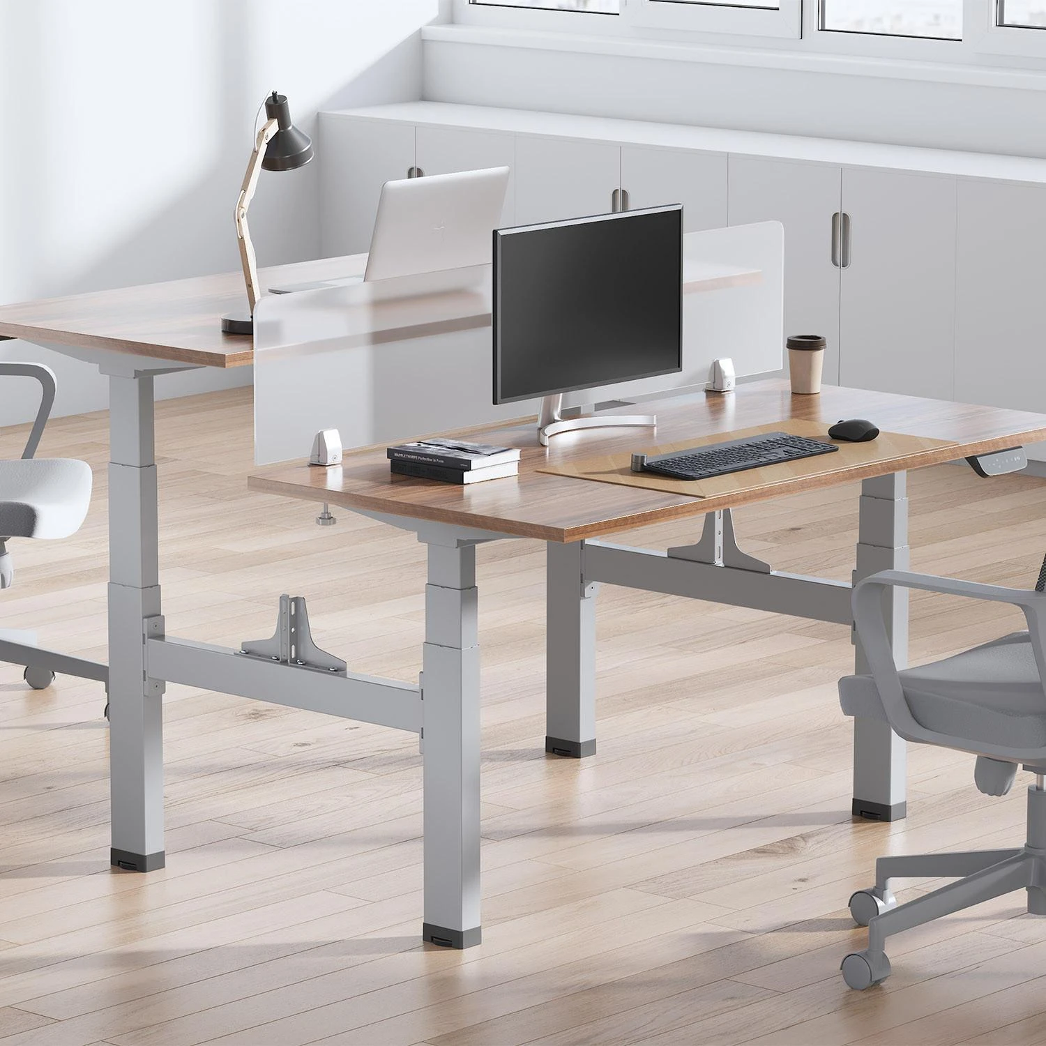 Ergo Office ER-404G stalo rėmas, reguliuojamas aukštis, pilkas