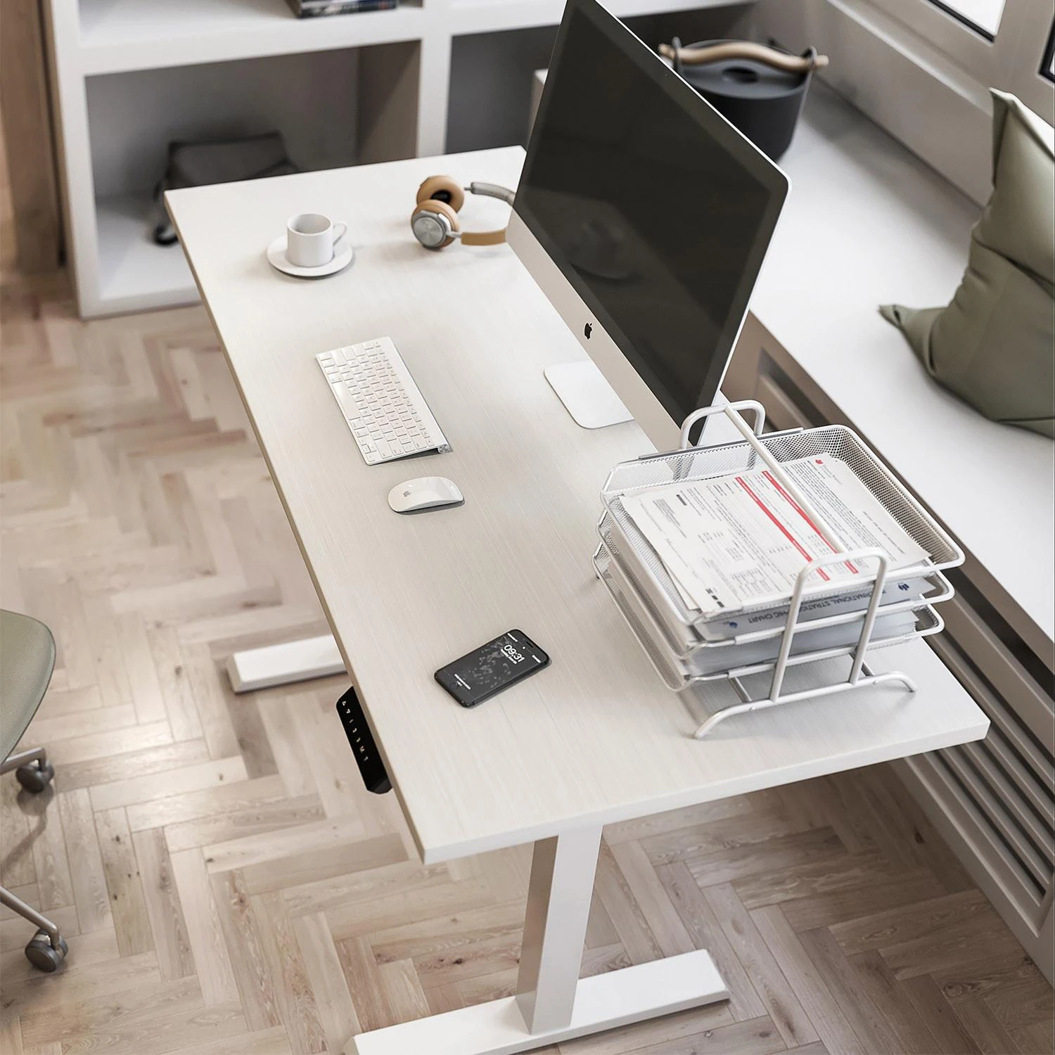 Ergo Office ER-433 stalo rėmas, reguliuojamas aukštis, pilkas