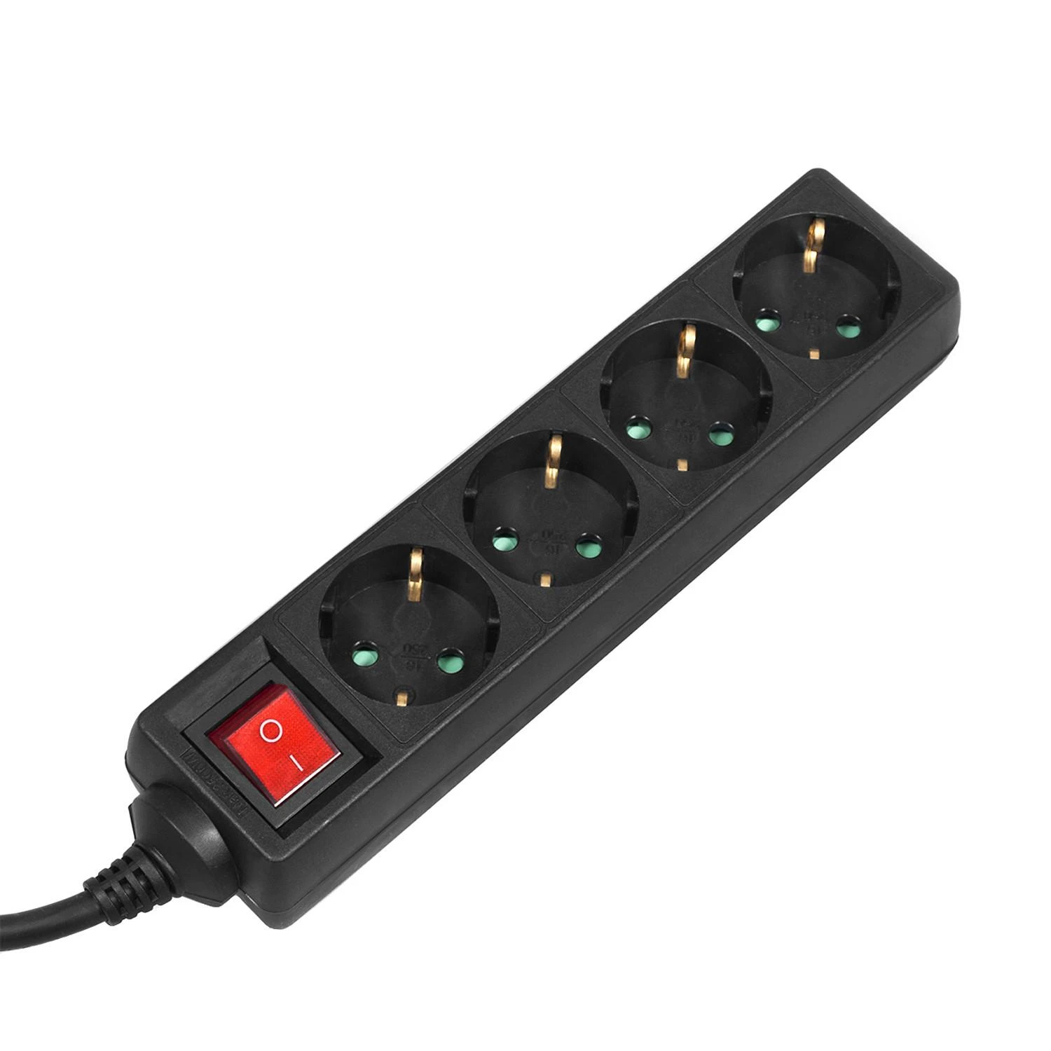 Listwa „Maclean“ maitinimo laidas, prailgintuvas, 4 lizdai, jungiklis, 3500 W, 3 m, vokiško tipo, MCE196G